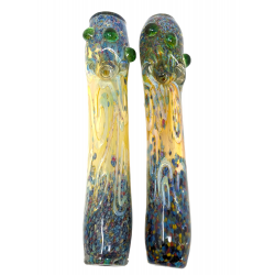 6" Silver Fumed Ombre Air Trap Bubble Steamroller Hand Pipe - (Pack of 2) [STJ91]